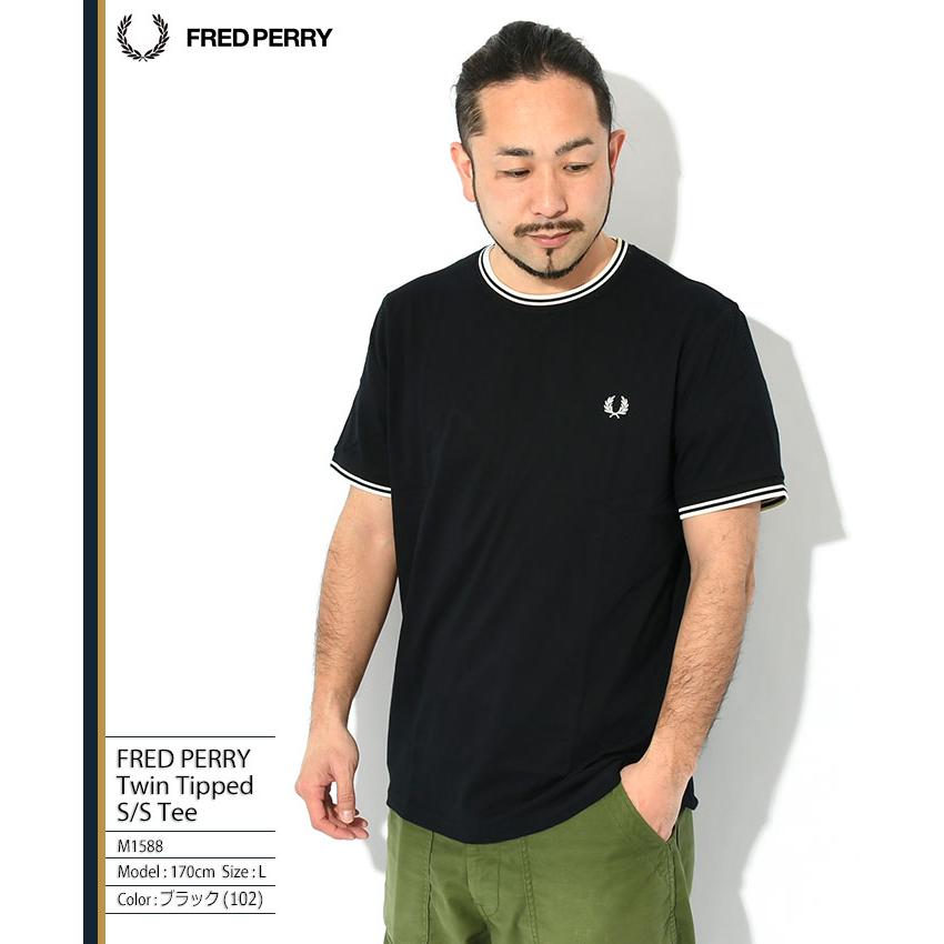 【FRED PERRY】フレッドペリー　半袖　Tシャツ　ハーフジップ FRED PERRY（フレッドペリー） Tシャツ 半袖 メンズ リンガー ( M3519