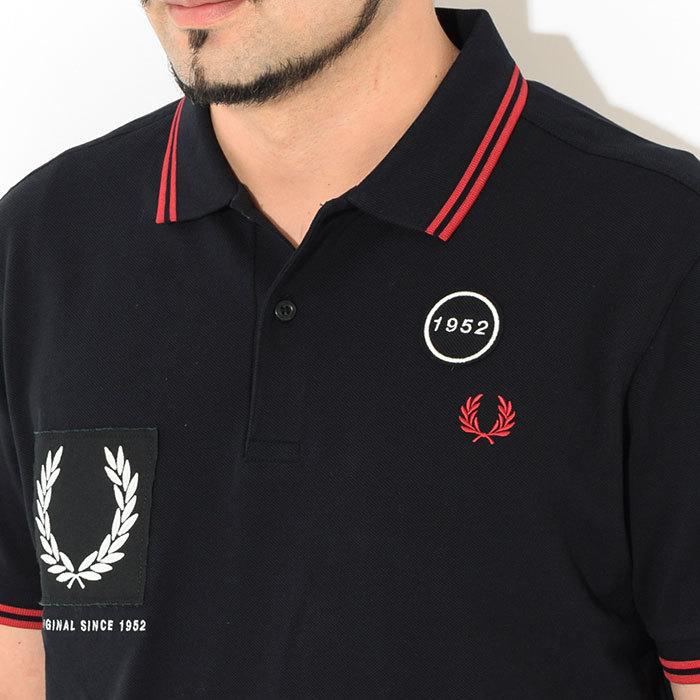 FRED PERRY（フレッドペリー） ポロシャツ 半袖 メンズ グラフィック