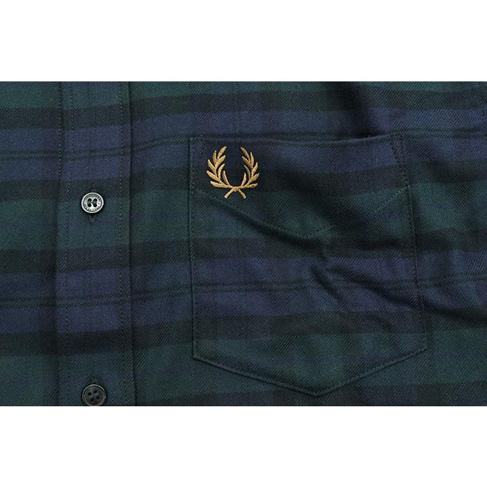 FRED PERRY（フレッドペリー） シャツ 長袖 メンズ ブラックウォッチ 