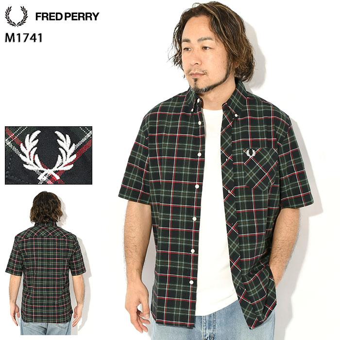 FRED PERRY（フレッドペリー） シャツ 半袖 メンズ タータン ( M1741