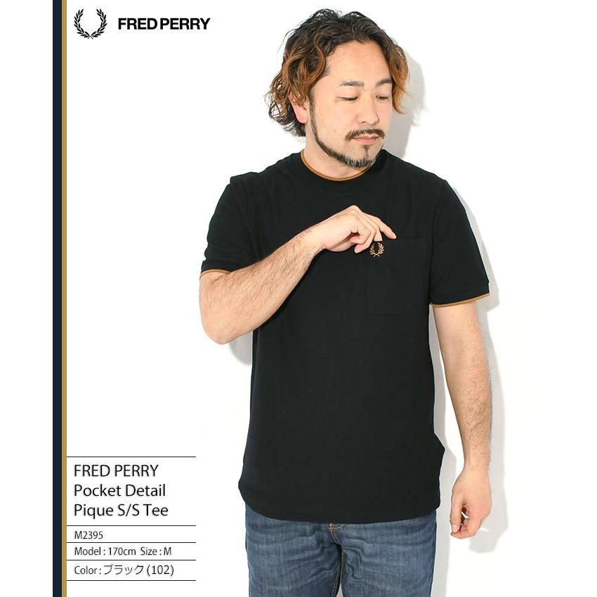 FRED PERRY（フレッドペリー） Tシャツ 半袖 メンズ ポケット