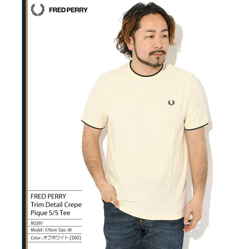 FRED PERRY（フレッドペリー） Tシャツ 半袖 メンズ トリム ディテール
