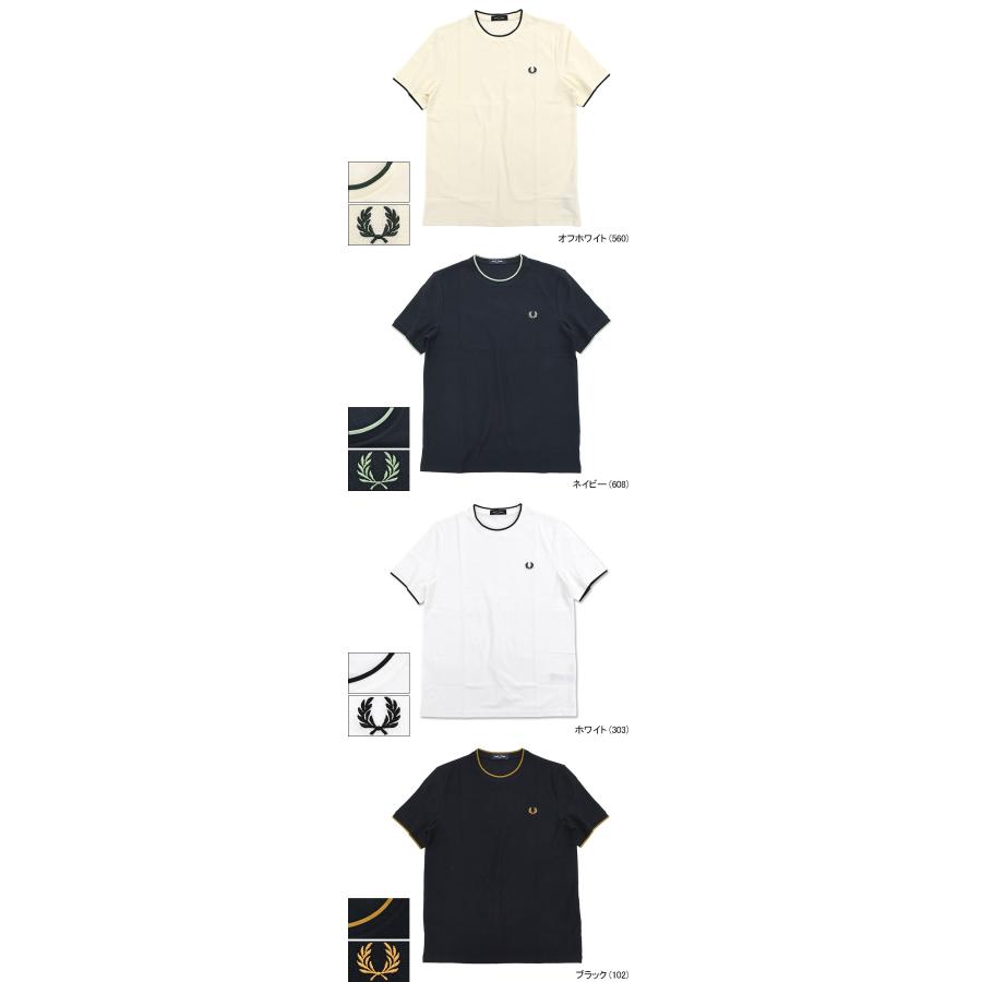 FRED PERRY（フレッドペリー） Tシャツ 半袖 メンズ トリム ディテール
