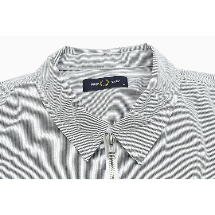 FRED PERRY ストライプベロアシャツ ハーフジップ FRED PERRY（フレッドペリー） トレーナー スウェット Stripe Tape