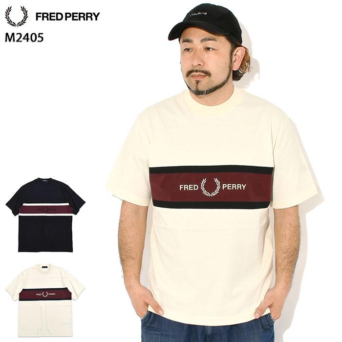 FRED PERRY（フレッドペリー） Tシャツ 半袖 メンズ エンブロイダード 