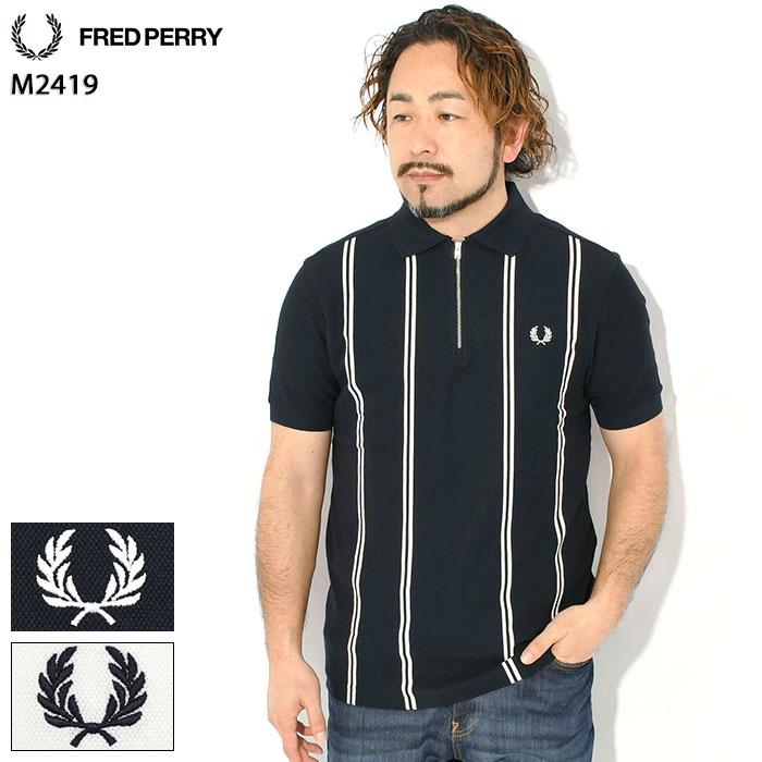 FRED PERRY（フレッドペリー） ポロシャツ 半袖 メンズ バーティカル