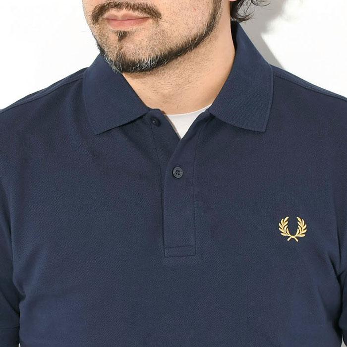 新品 フレッドペリー ポロシャツ 刺繍 ネイビー Sサイズ FRED PERRY（フレッドペリー） ポロシャツ ポロ 別注 ワンポイントロゴ