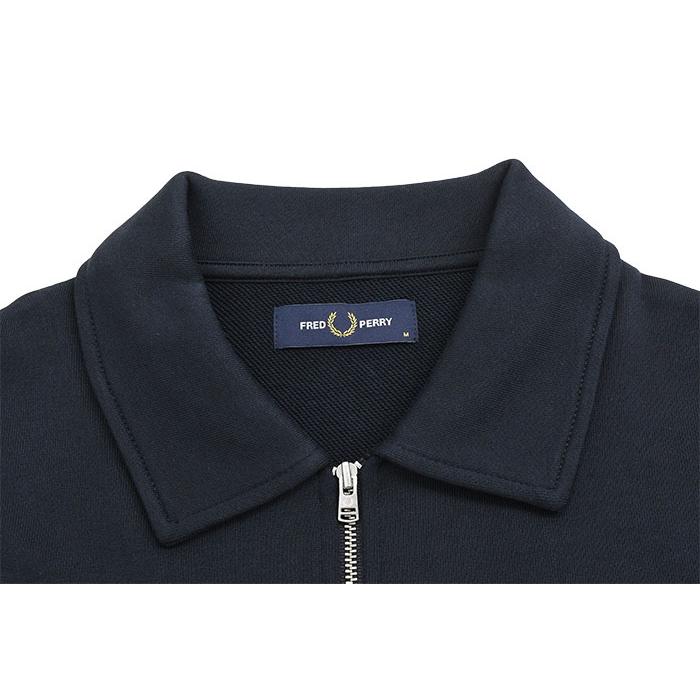 フレッドペリー FRED PERRY ポロスウェット ネイビー FRED PERRY（フレッドペリー） トレーナー メンズ ハーフ ジップ