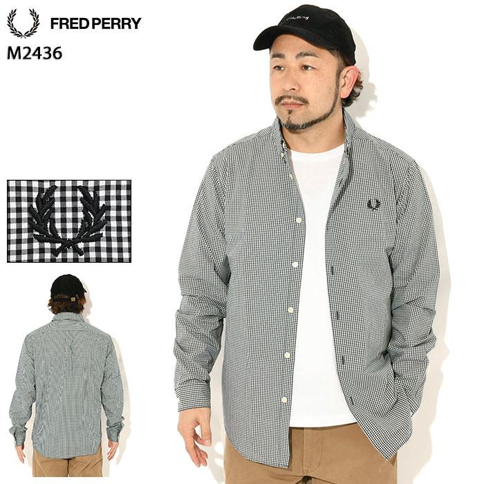 FRED PERRY（フレッドペリー） シャツ 長袖 メンズ マイクロ ギンガム