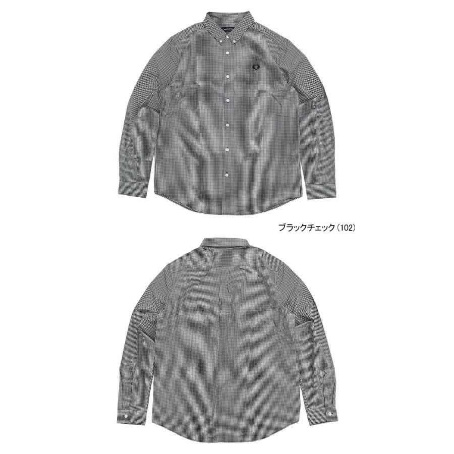 FRED PERRY（フレッドペリー） シャツ 長袖 メンズ マイクロ ギンガム