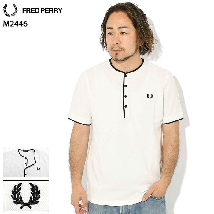 FRED PERRY（フレッドペリー） Tシャツ 半袖 メンズ フォー ボタン