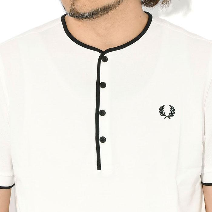 FRED PERRY（フレッドペリー） Tシャツ 半袖 メンズ フォー ボタン