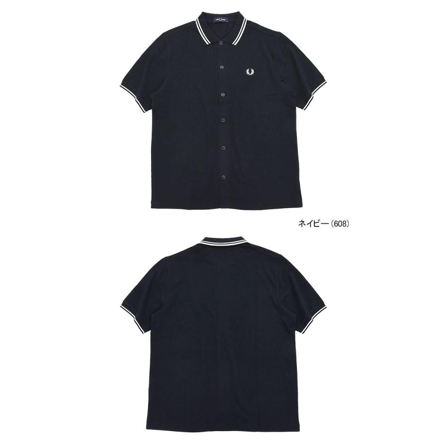 FRED PERRY（フレッドペリー） ポロシャツ 半袖 メンズ ボタン スルー