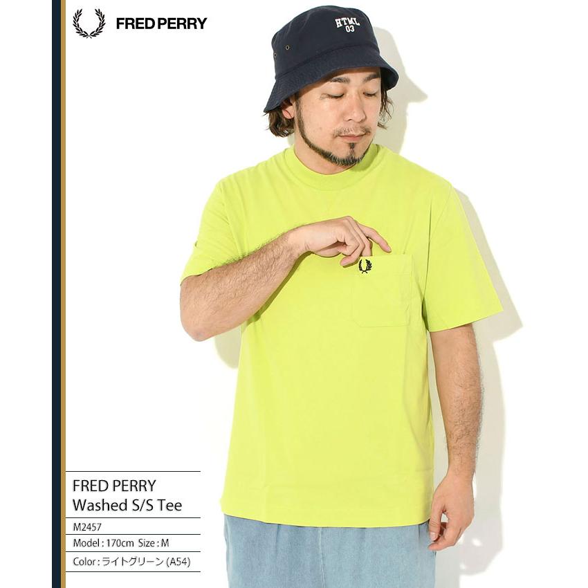 FRED PERRY（フレッドペリー） Tシャツ 半袖 メンズ ウォッシュド