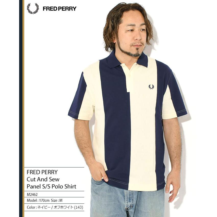FRED PERRY（フレッドペリー） ポロシャツ 半袖 メンズ カット アンド