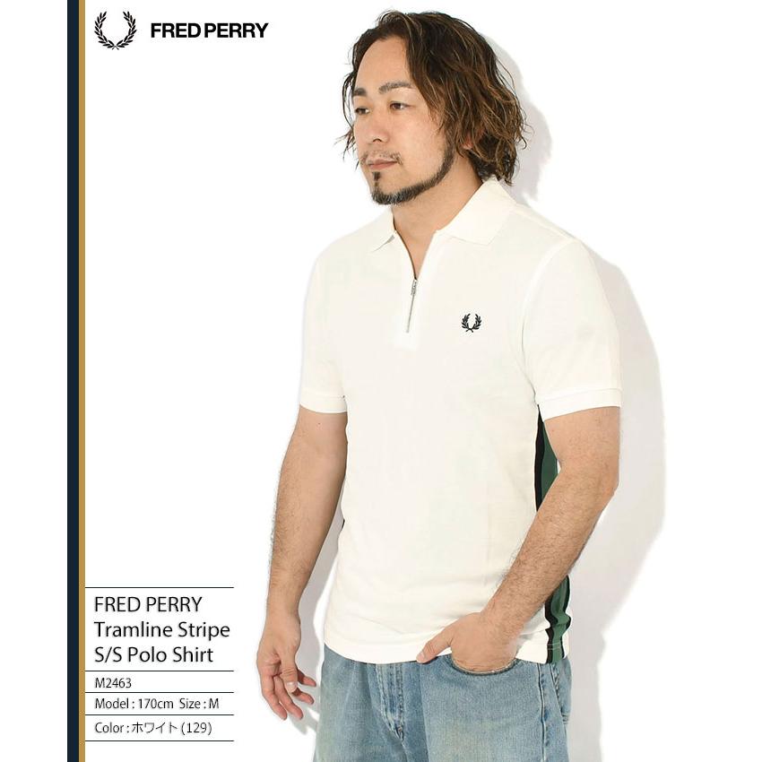 FRED PERRY（フレッドペリー） ポロシャツ 半袖 メンズ トラムライン