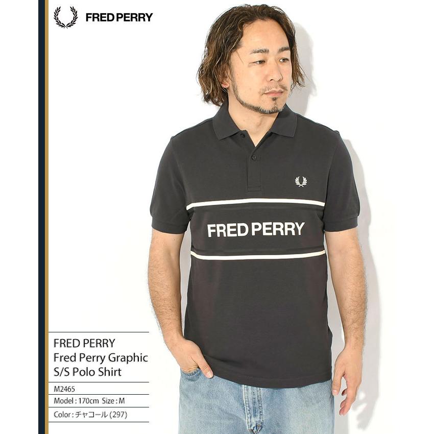 FRED PERRY（フレッドペリー） ポロシャツ 半袖 メンズ グラフィック