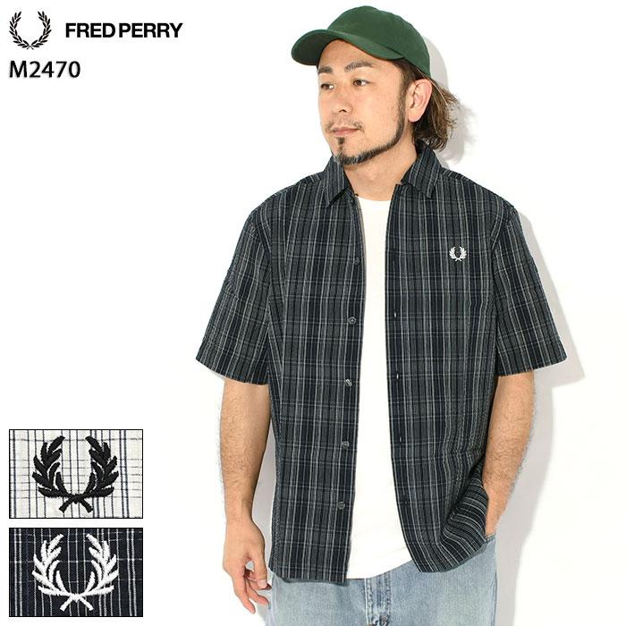 FRED PERRY（フレッドペリー） シャツ 半袖 メンズ シアサッカー