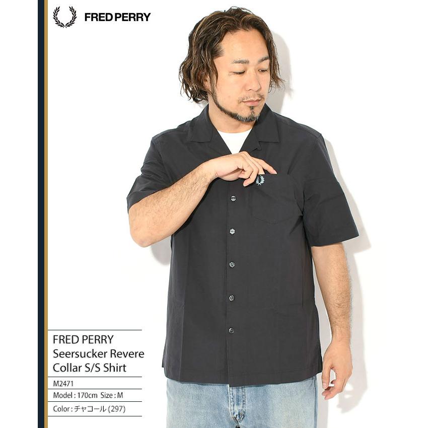 FRED PERRY（フレッドペリー） シャツ 半袖 メンズ シアサッカー