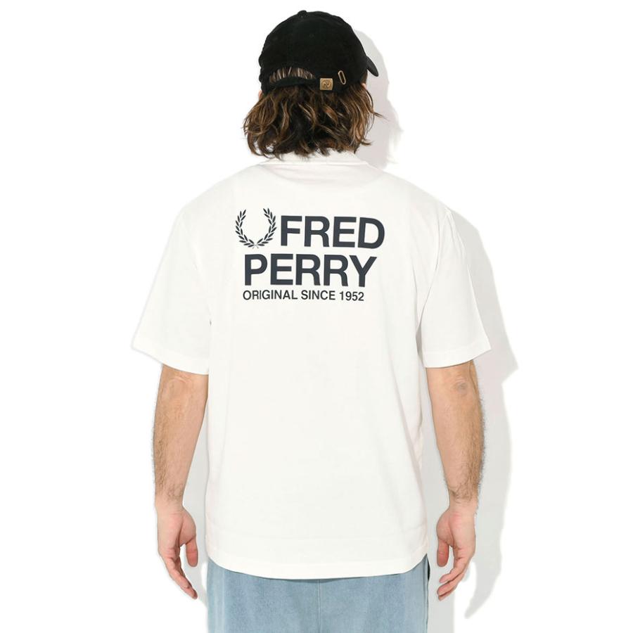 FRED PERRY（フレッドペリー） Tシャツ 半袖 メンズ バック プリント