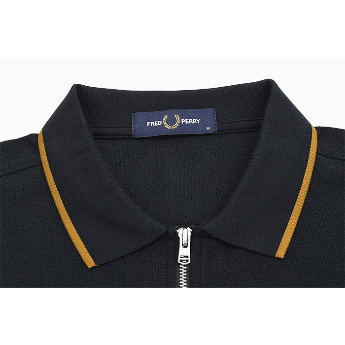 FRED PERRY（フレッドペリー） ポロシャツ 半袖 メンズ クレープ ピケ