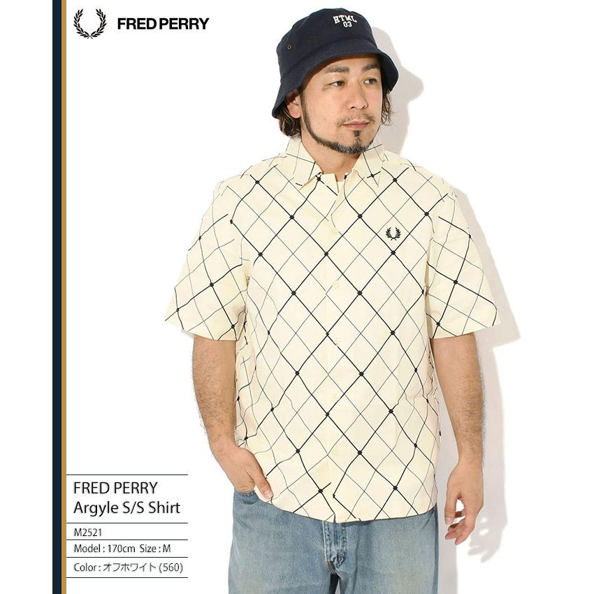 FRED PERRY（フレッドペリー） シャツ 半袖 メンズ アーガイル ( M2521