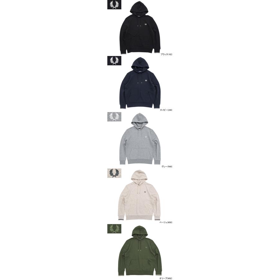 FRED PERRY フード付きパーカー M ホワイト フィッシュテールパーカ | FRED PERRY JAPAN | フレッドペリー