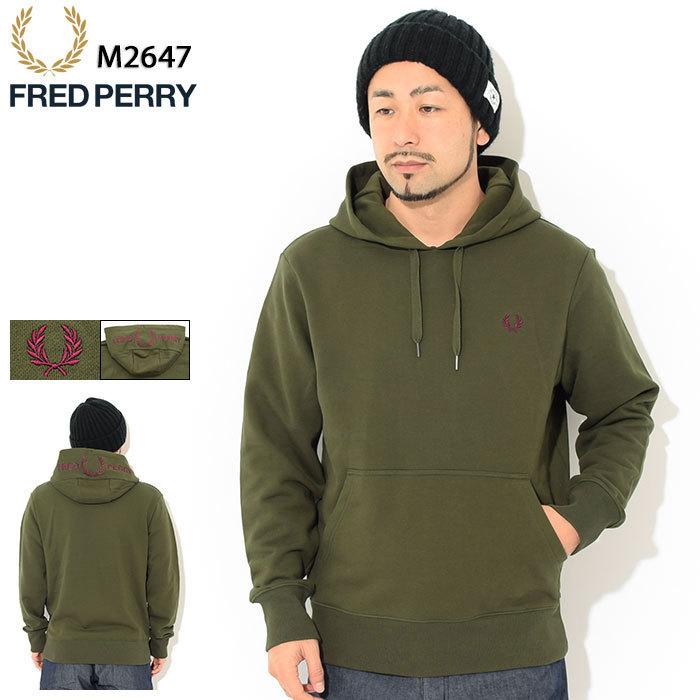 フレッドペリー パーカー プルオーバー FRED PERRY メンズ 21FW エンブ 