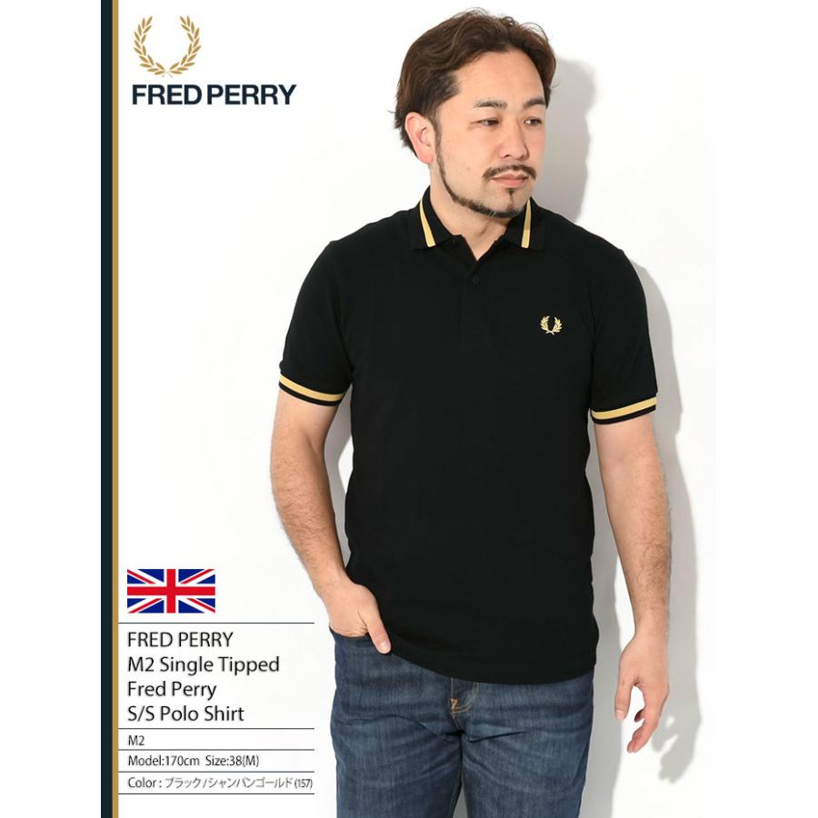 FRED PERRY フレッドペリー ポロシャツ 半袖 メンズ M2 シングル FRED PERRY フレッドペリー ポロシャツ 半袖 メンズ M2 シングル