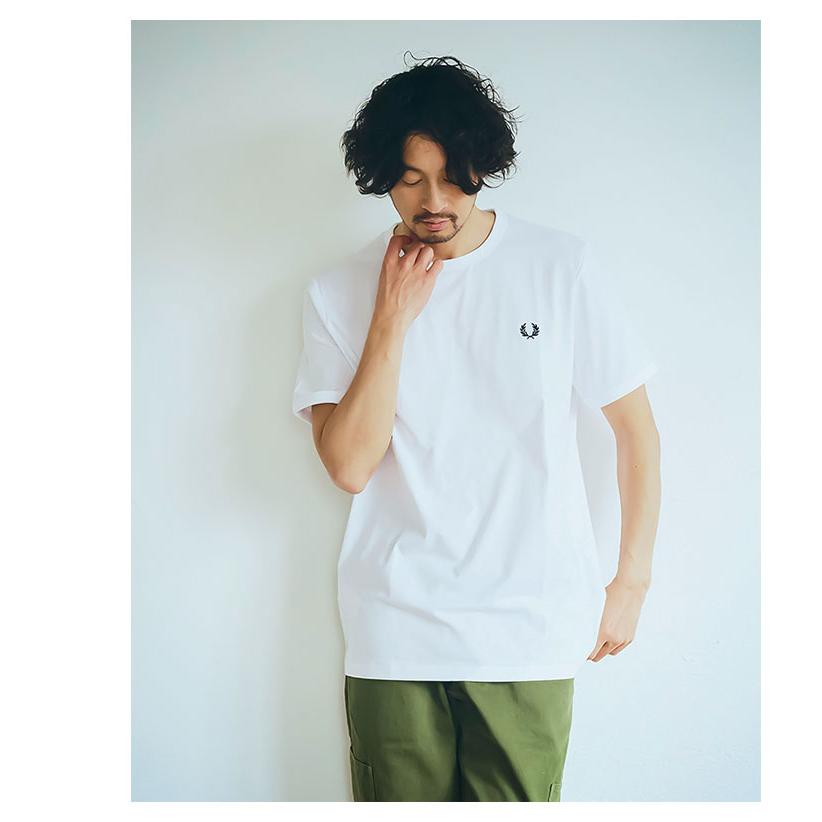 フレッドペリー Tシャツ 半袖 FRED PERRY メンズ リンガー ( M3519 Ringer S/S Tee T-SHIRTS カットソー トップス )[M便 1/1]｜icefield｜21