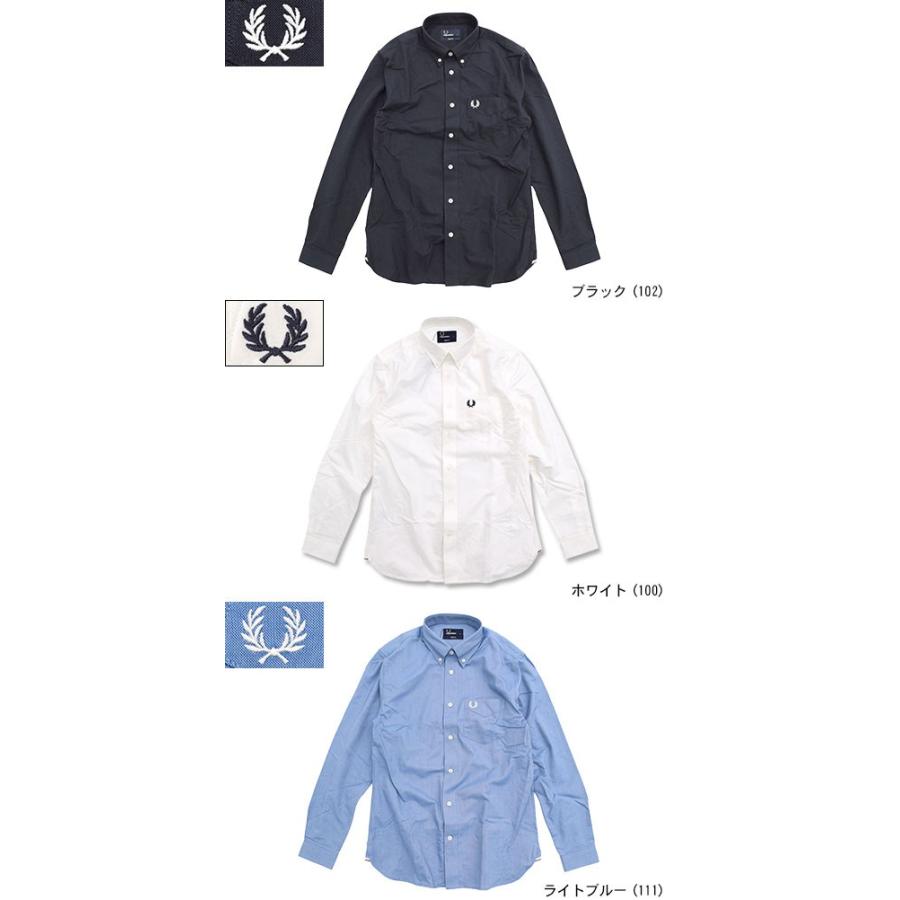 フレッドペリー シャツ 長袖 FRED PERRY メンズ クラシック オックスフォード(M3551J Classic Oxford L/S Shirt トップス)｜icefield｜02