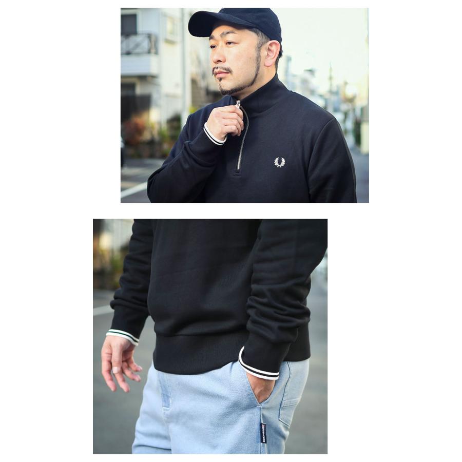 FRED PERRY フレッドペリー トレーナー メンズ ハーフ ジップ FRED PERRY フレッドペリー トレーナー メンズ ハーフ ジップ
