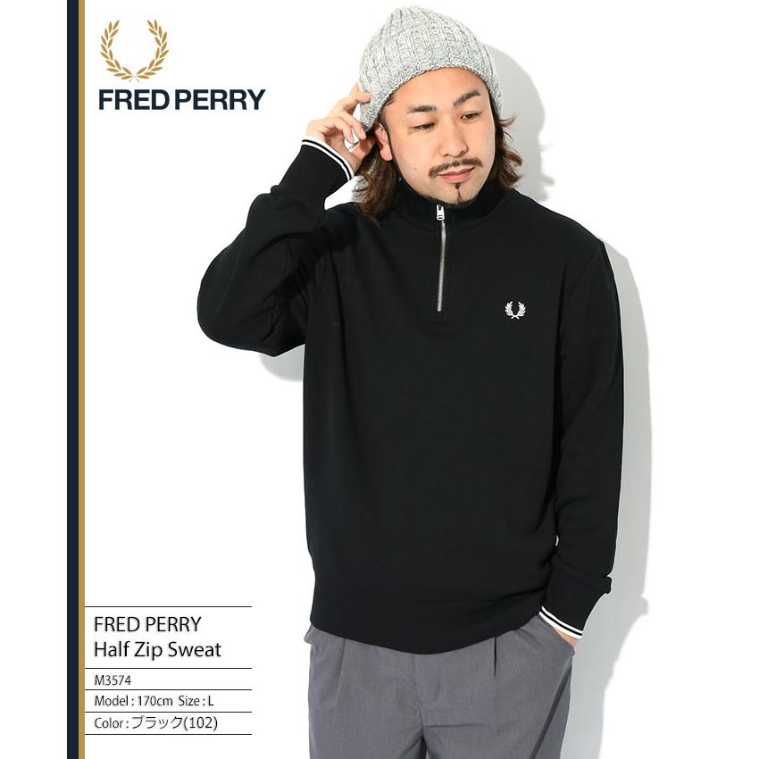 FRED PERRY フレッドペリー トレーナー メンズ ハーフ ジップ FRED PERRY フレッドペリー トレーナー メンズ ハーフ ジップ