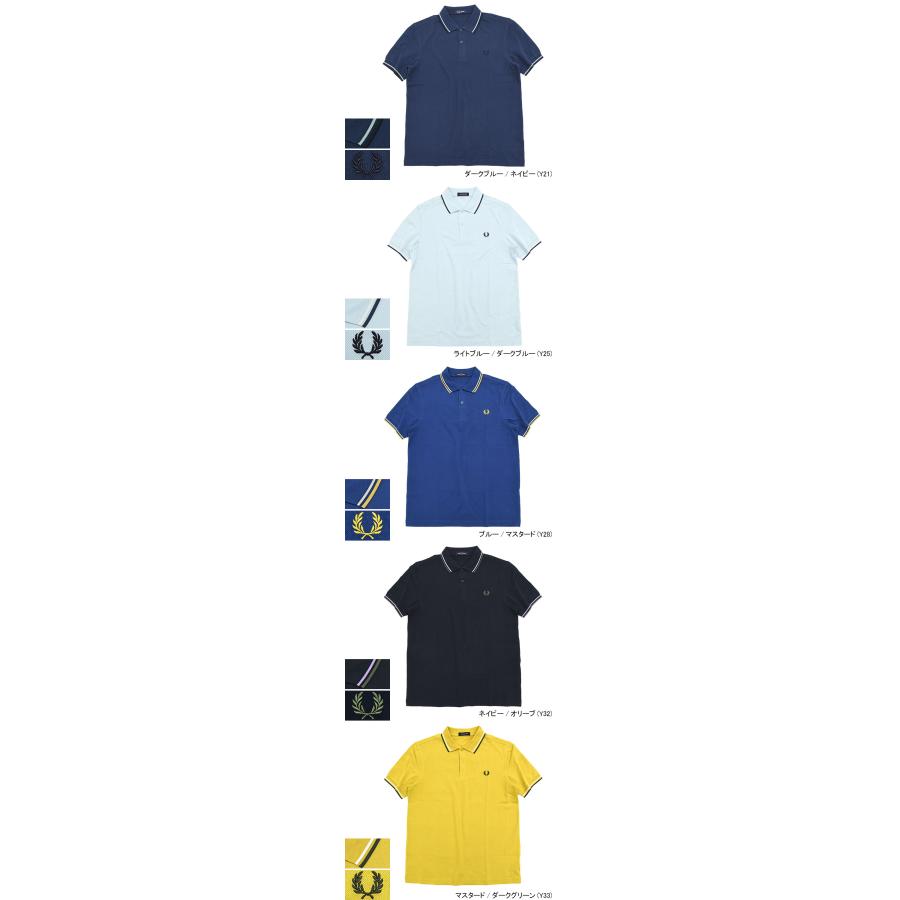 FRED PERRY フレッドペリー ポロシャツ 半袖 メンズ ツイン FRED PERRY フレッドペリー ポロシャツ 半袖 メンズ ツイン
