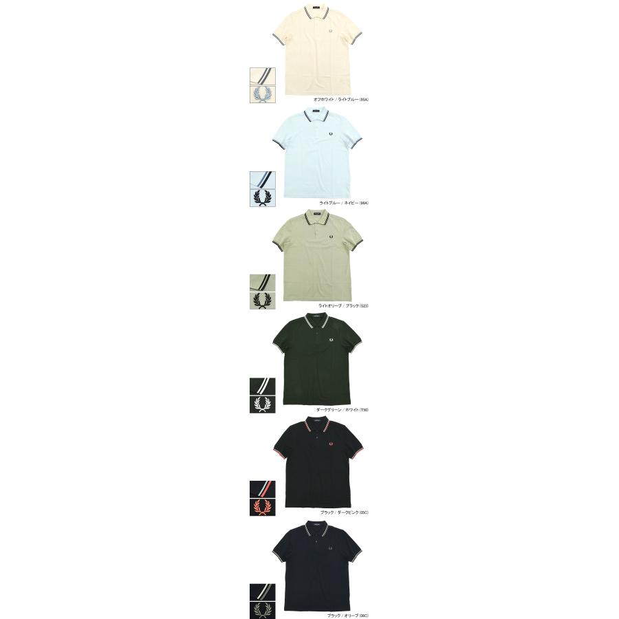 FRED PERRY（フレッドペリー） ポロシャツ 半袖 メンズ ツイン
