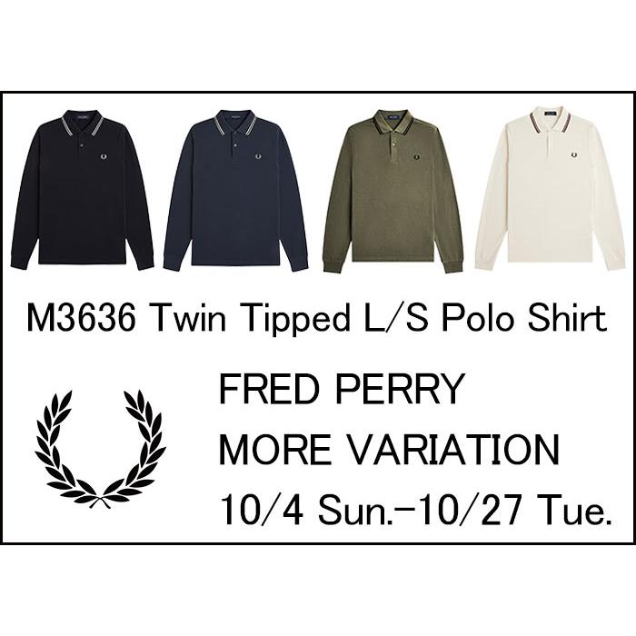 FRED PERRY（フレッドペリー） ポロシャツ 長袖 メンズ M3636 ツイン