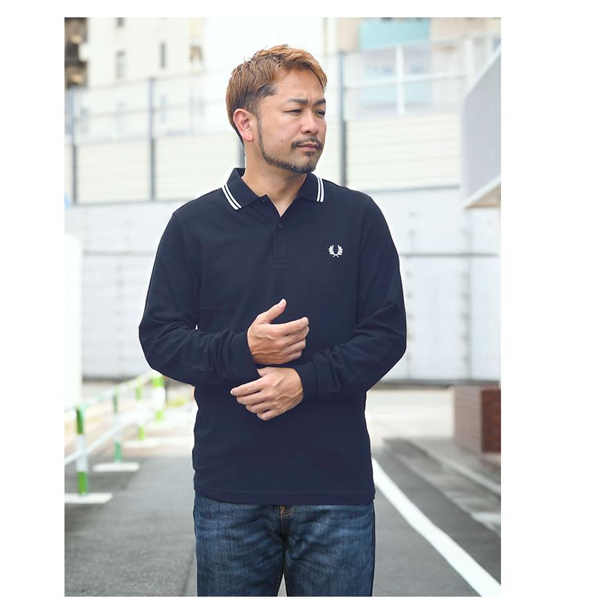 FRED PERRY（フレッドペリー） ポロシャツ 長袖 メンズ M3636 ツイン