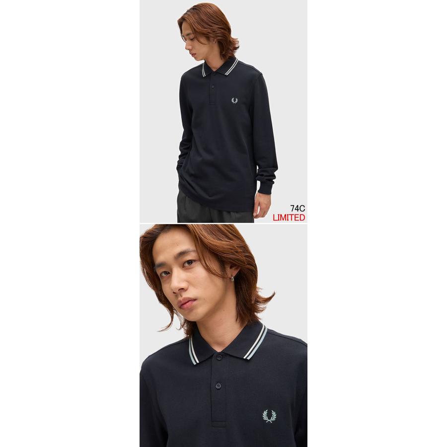 FRED PERRY（フレッドペリー） ポロシャツ 長袖 メンズ M3636 ツイン