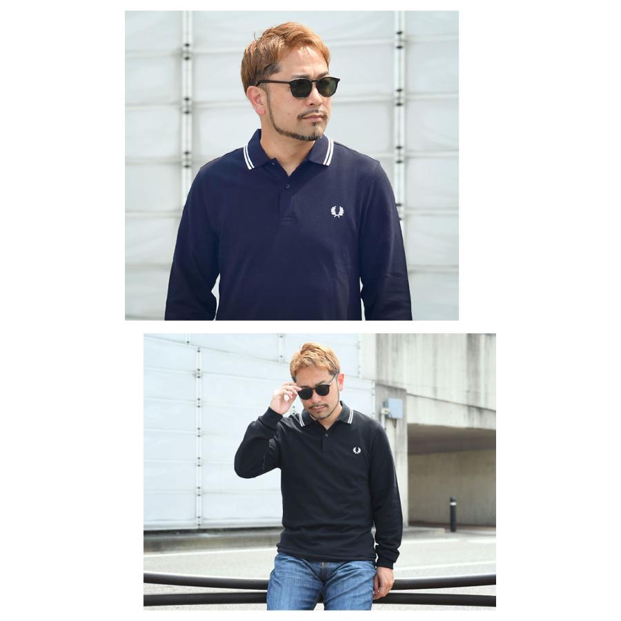 フレッドペリー ロンT 新品 APC ラルフローレン ラコステ ポロシャツ L FRED PERRY（フレッドペリー） ポロシャツ 長袖 メンズ M3636 ツイン