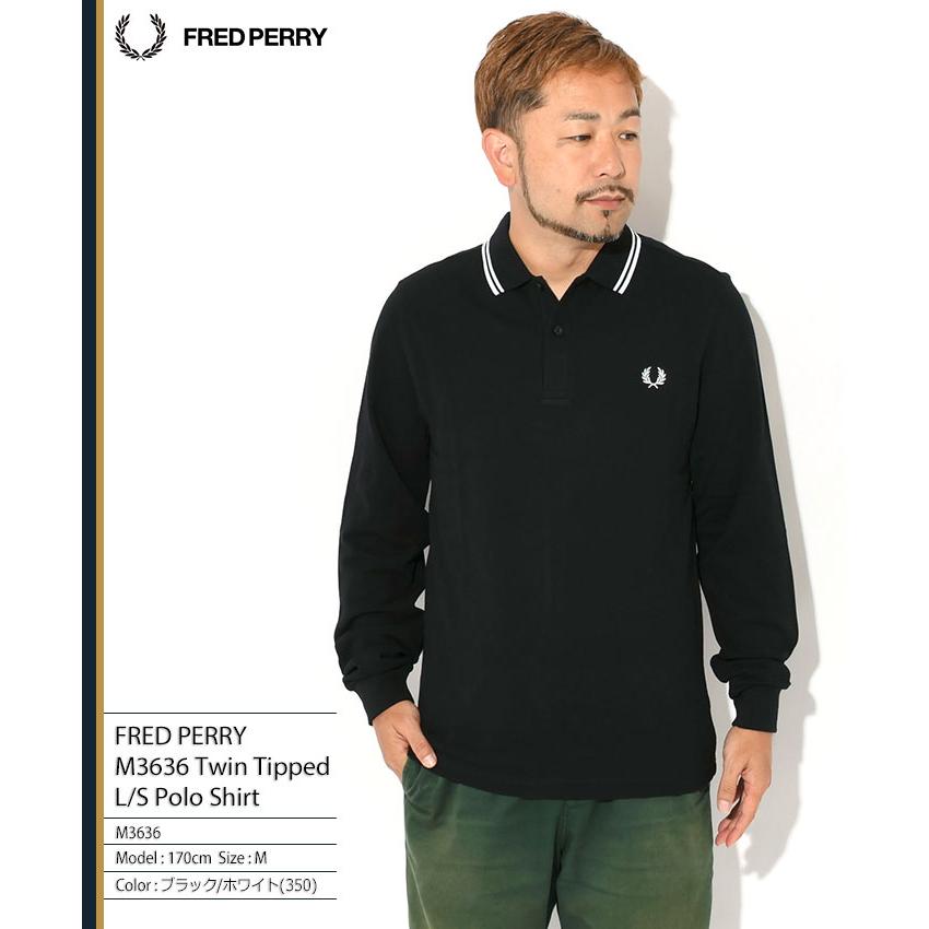 FRED PERRY（フレッドペリー） ポロシャツ 長袖 メンズ M3636 ツイン
