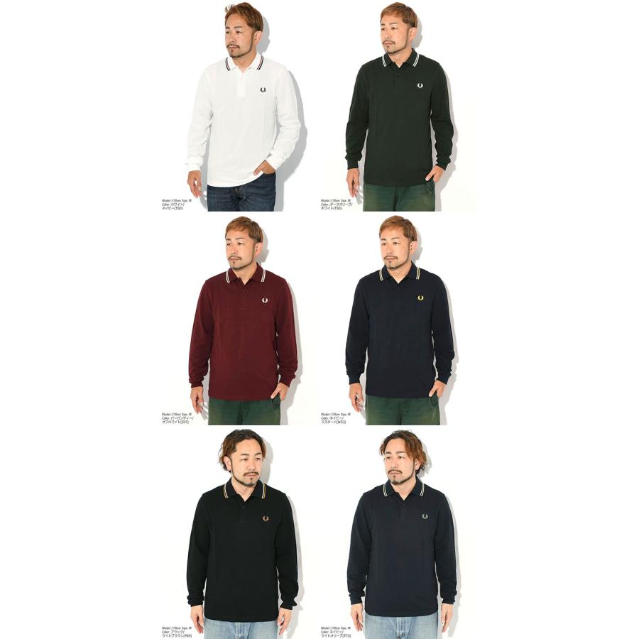 FRED PERRY（フレッドペリー） ポロシャツ 長袖 メンズ M3636 ツイン