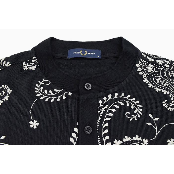 FRED PERRY（フレッドペリー） ポロシャツ 半袖 メンズ ペイズリー