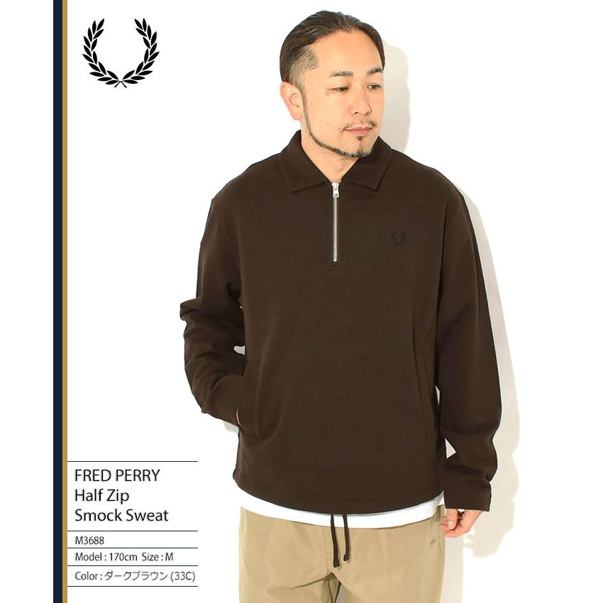 FRED PERRY（フレッドペリー） トレーナー メンズ ハーフ ジップ