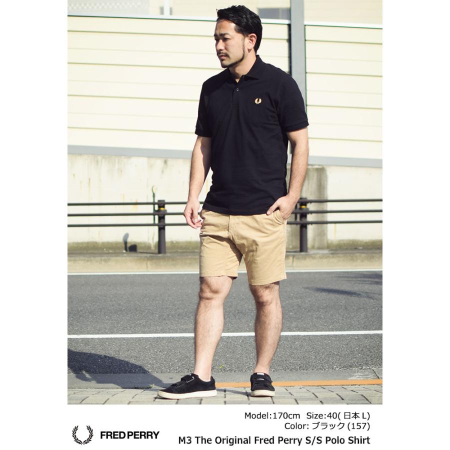 FRED PERRY 半袖ポロシャツ M3 ブラック サイズ40 FRED PERRY（フレッドペリー） フレッド ペリー ポロシャツ FRED PERRY