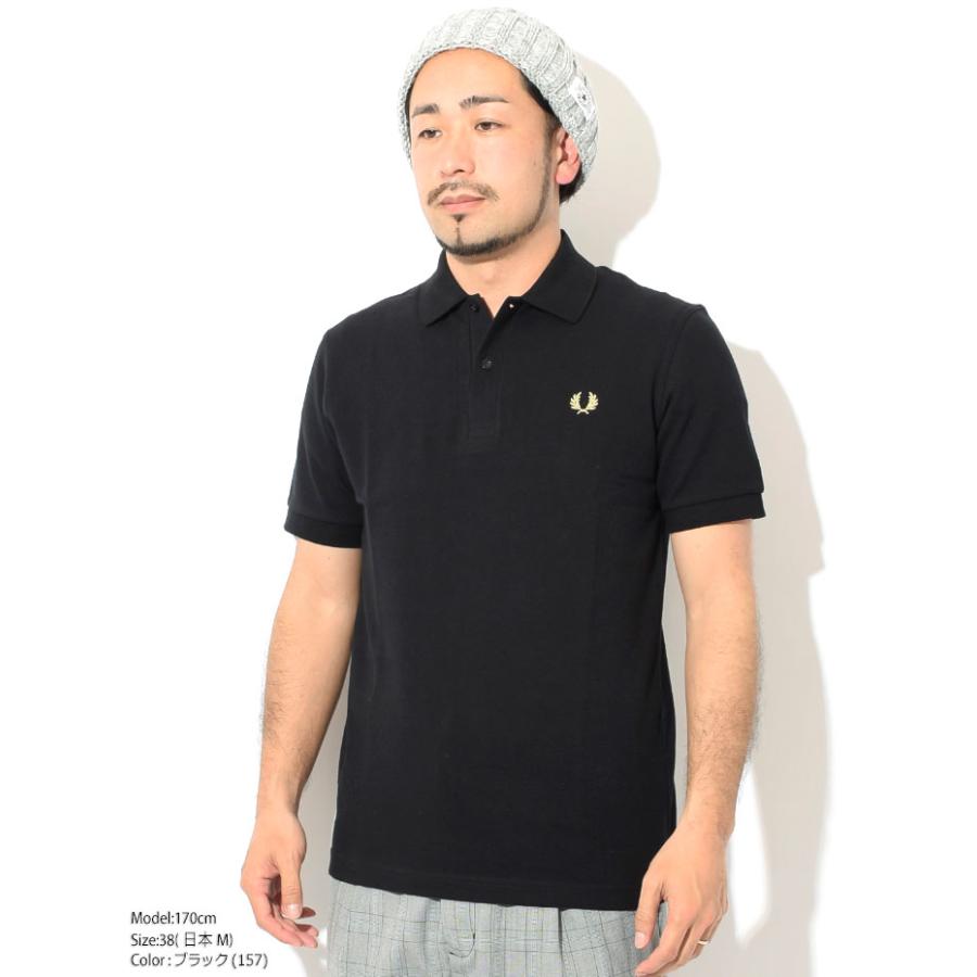 FRED PERRY 半袖ポロシャツ M3 ブラック サイズ40 FRED PERRY（フレッドペリー） フレッド ペリー ポロシャツ FRED PERRY