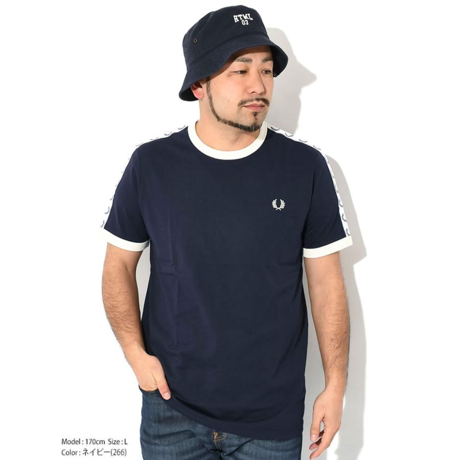 フレッドペリー Tシャツ 半袖 FRED PERRY メンズ 24SS テープド リンガー ( M4620 24SS Taped Ringer S/S Tee カットソー トップス )[M便 1/1]｜icefield｜08