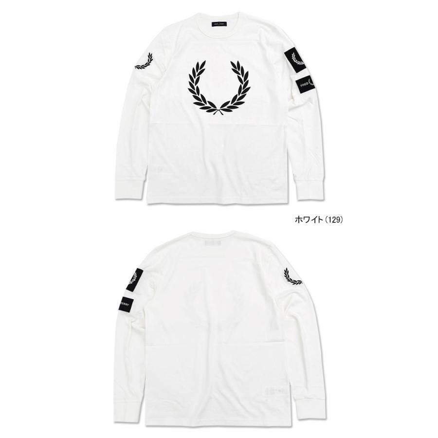FRED PERRY フレッドペリー ロンT Tシャツ 長袖 メンズ バッジ FRED PERRY フレッドペリー ロンT Tシャツ 長袖 メンズ バッジ