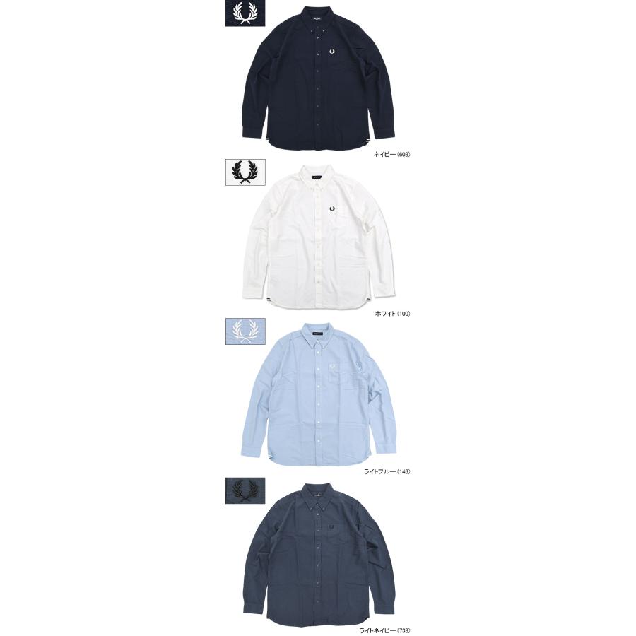 フレッドペリー WOVEN SHIRT モックネックプルオーバーシャツ 白 B FRED PERRY - フレッドペリー WOVEN SHIRT モックネックプルオーバー