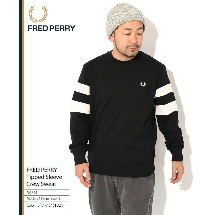 FRED PERRY トレーナー メンズLサイズ FRED PERRY（フレッドペリー） メンズ スウェット トレーナー 長袖