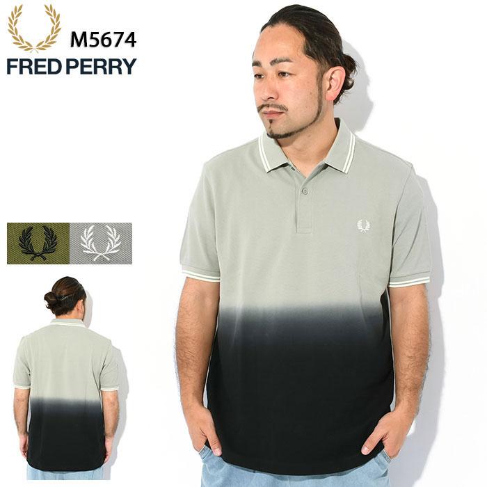 FRED PERRY フレッドペリー ポロシャツ 半袖 メンズ オンブレ FRED PERRY フレッドペリー ポロシャツ 半袖 メンズ オンブレ